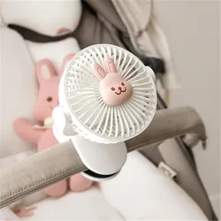 Ventilador portátil recargable para cochecito – Oso y conejito