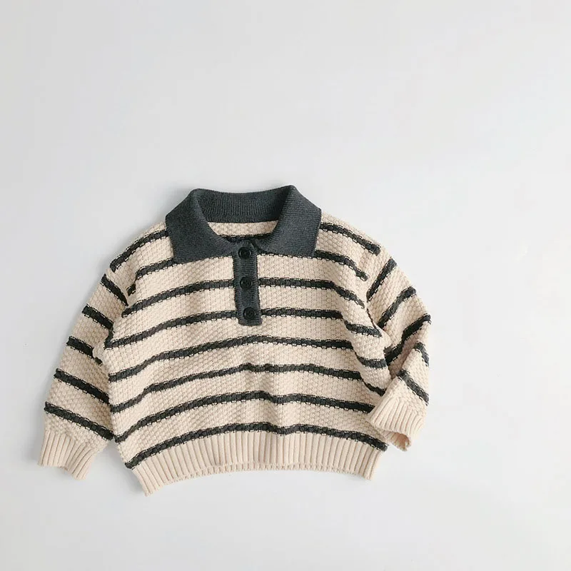 MILANCEL Jersey de punto a rayas para niño – Primavera - imagen 5