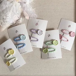 Clip de pelo cuadros para niña – Diseño coreano kawaii