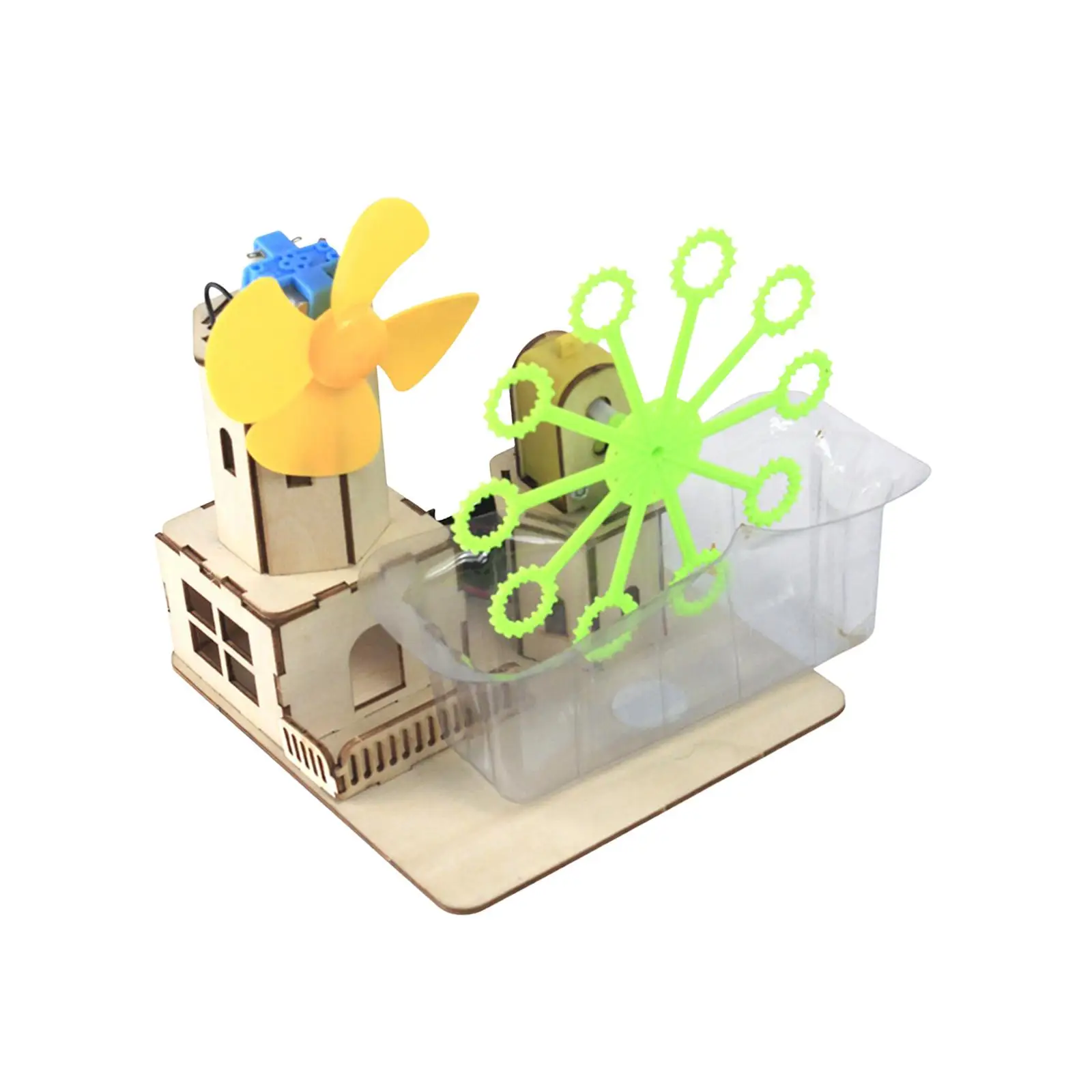 Máquina burbujas madera - Vista principal completa