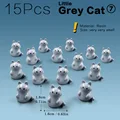 15pcs Grey Cats