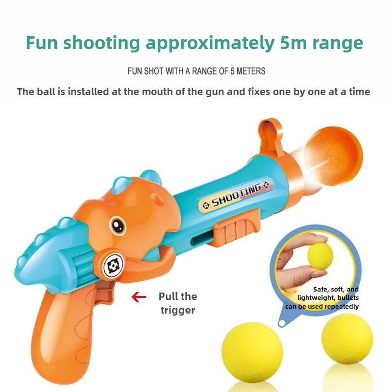 Juguete lanzador de bolas suaves para niños, pistola de dardos blanda Manual, incluye 12 bolas blandas, gafas, objetivo, juguete de tiro para bebés, regalos para niños de 4 a 8 años - imagen 3