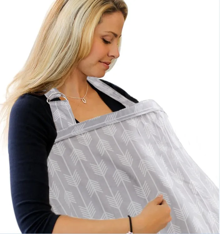 Poncho de lactancia transpirable con cubierta ajustable para privacidad - imagen 3