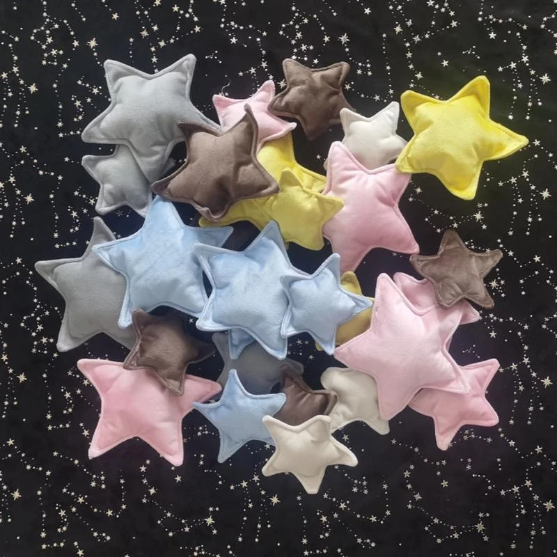 M76C 9 PC/set Props fotografía recién nacida Foto bebé Posación almohada Media Crescent+Estrellas - imagen 4