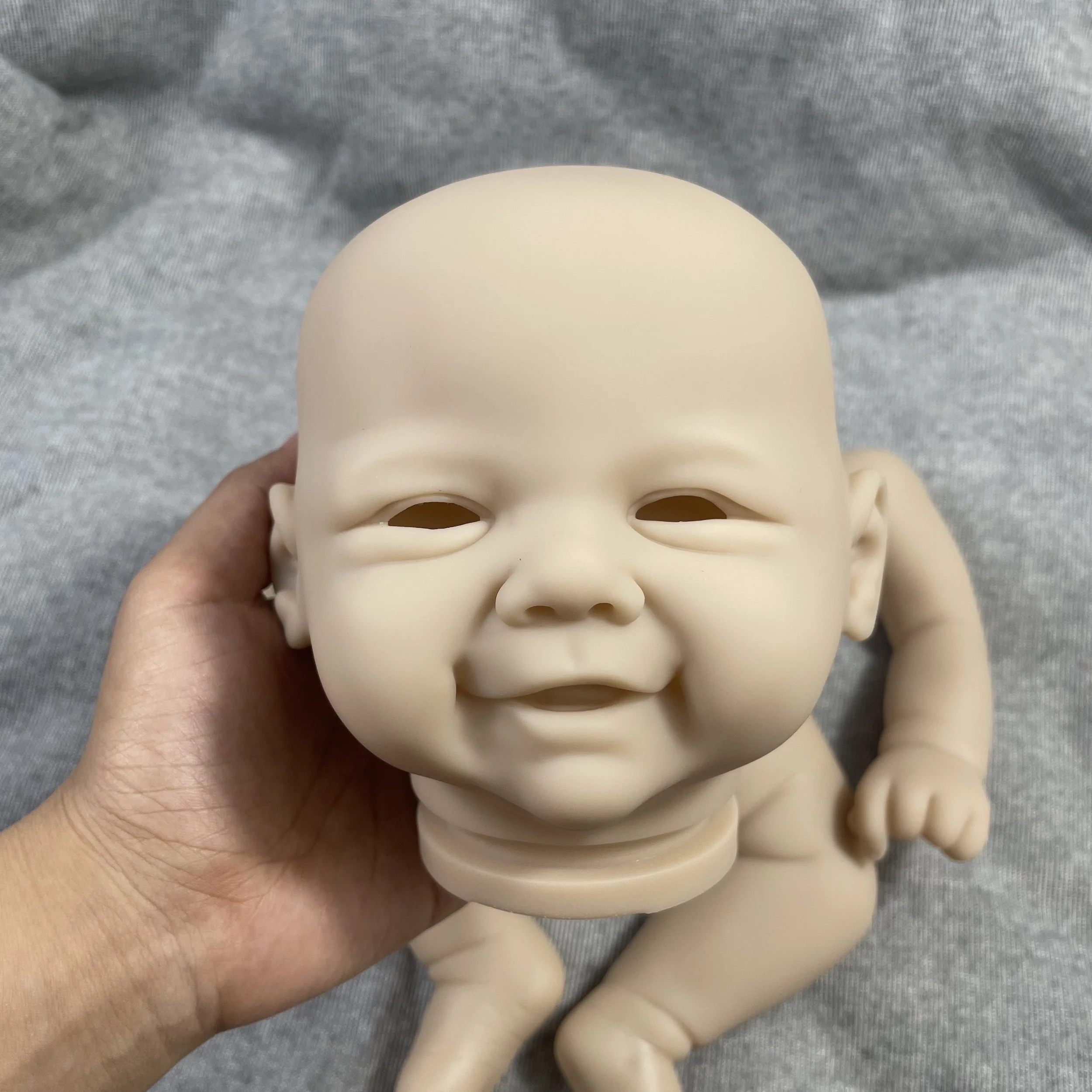 MRB-Kit de muñeca Reborn de vinilo de 19 pulgadas, Vivienne, molde realista sin terminar sin pintar, Kit de muñeca de vinilo en blanco de Color fresco con cuerpo de tela - imagen 2