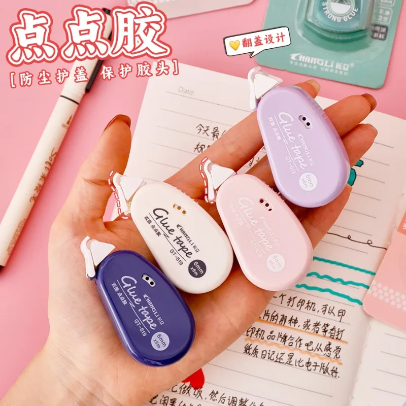 Rodillo adhesivo de doble cara DIY, aplicador adhesivo permanente, dispensador de cinta adhesiva, suministros de papelería, 1 ud.