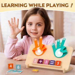 Juguete educativo Montessori de madera para aprender sumas y restas