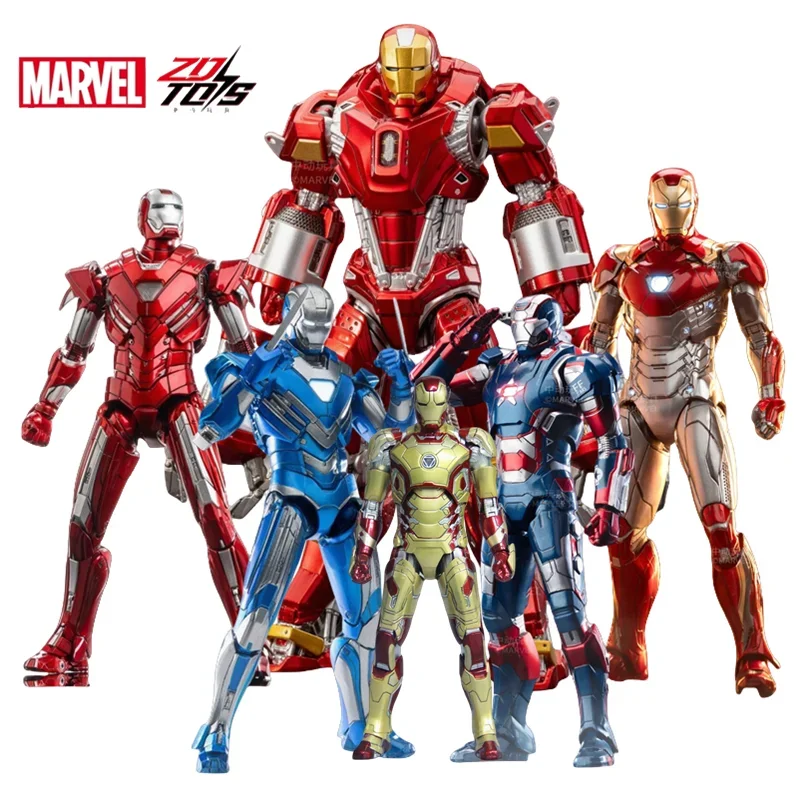 ZD Toys Iron Man figura de acción MK1-7 MK17 MK35 MK85 MK30 máquina de guerra leyendas vengadores Tony Stark coleccionar juguete para regalo
