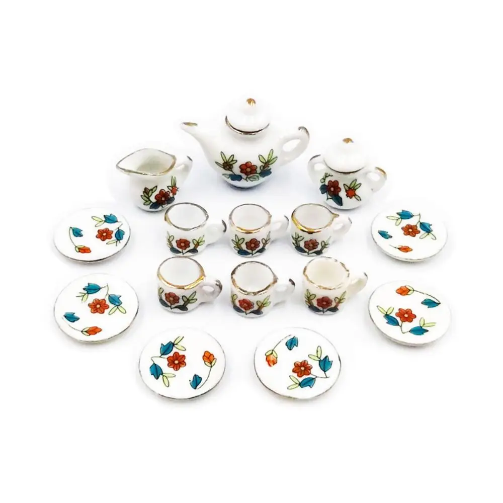 Nuevos accesorios para Mini casa de cerámica, 5 estilos, taza de té de China, decoración de casa para 1/6 BJD/para 11,5"/para Blythe