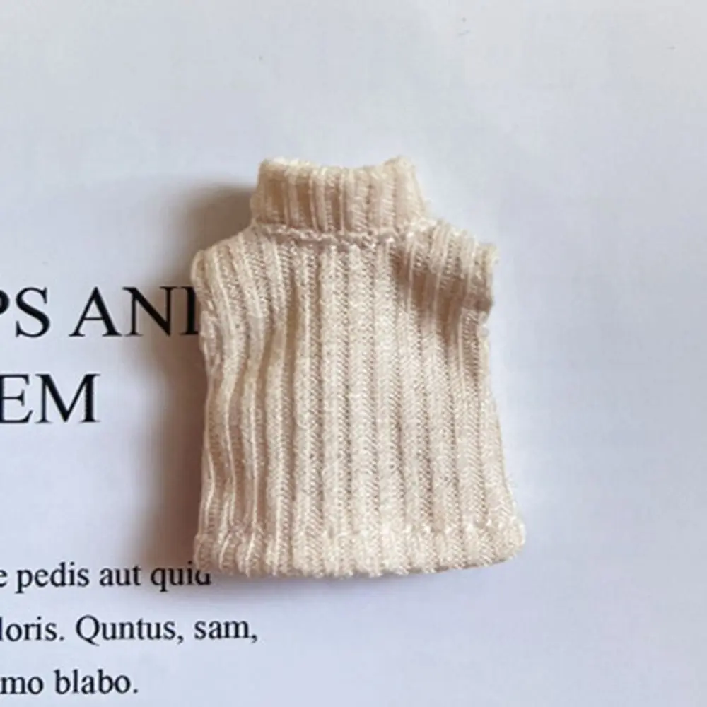 Traje de abrigo de punto para muñeca, suéter cálido, chaleco, Tops para muñeca OB11, accesorios para muñecas DIY, invierno, 1/11, 1/12, nuevo - imagen 3