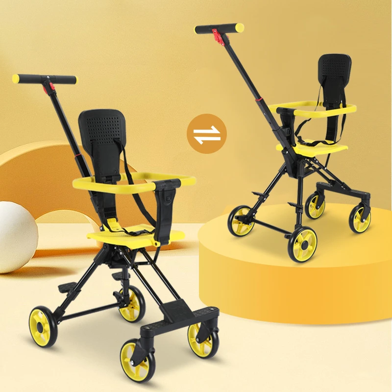 Cochecito de bebé reversible y ligero – Plegable cómodo y práctico - imagen 5