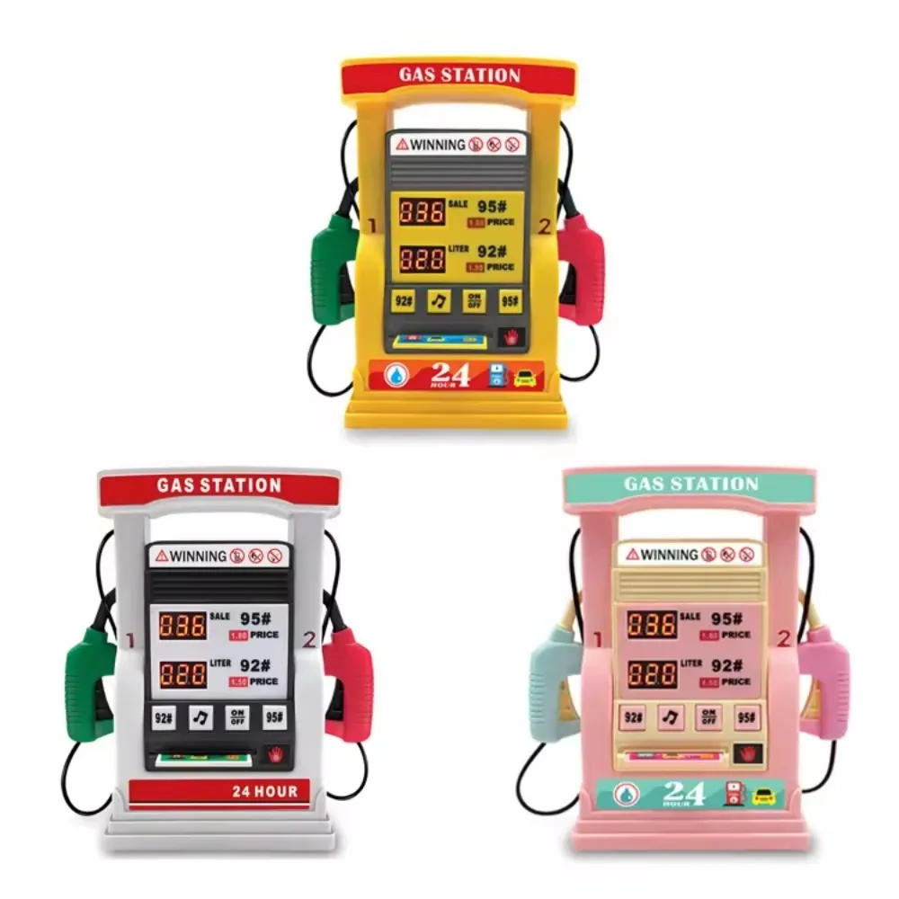 Bomba de gasolina para niños, juguete de simulación, estación de gasolina para coche, regalo, juguete educativo para edades tempranas, juguetes educativos interactivos de escritorio para padres e hijos