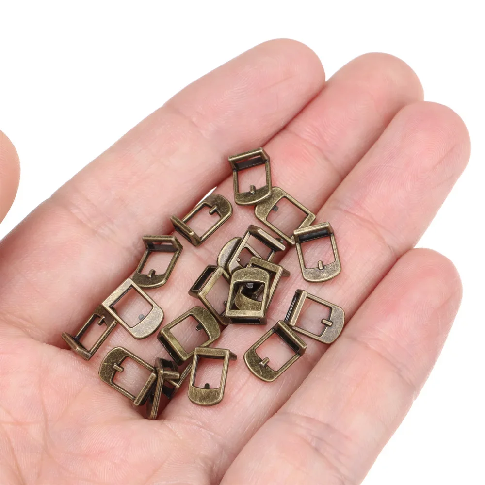 Hebilla de cinturón de muñeca 1/6, hebilla de cintura de cuero ultrapequeña para ropa de muñeca Blyth DIY, accesorios de costura de bolso en miniatura, 5/20 Uds. - imagen 5