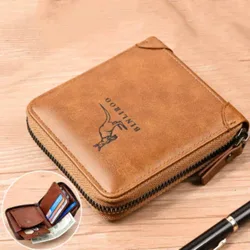 Cartera de cuero con RFID para hombre – Tarjetero y monedero de lujo