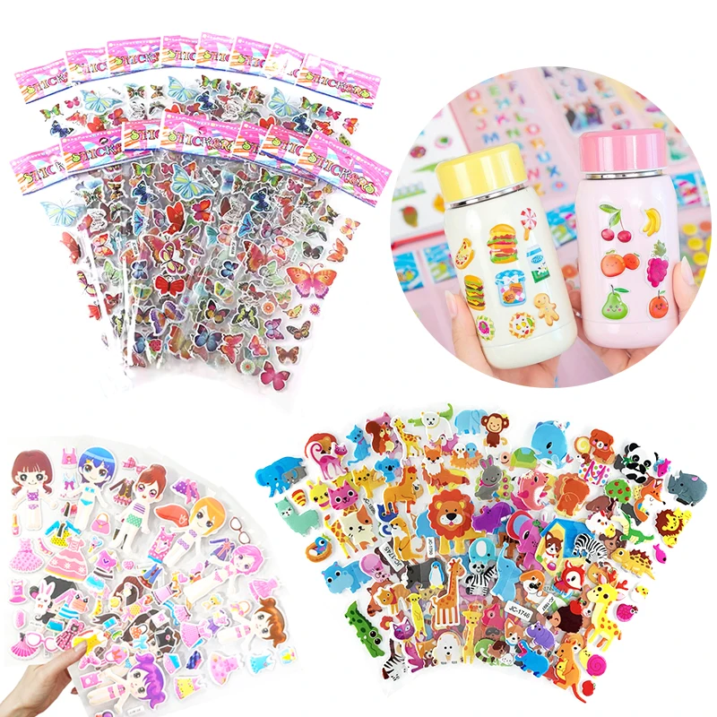 Pegatinas burbuja 3D con dibujos animados para niños - imagen 5