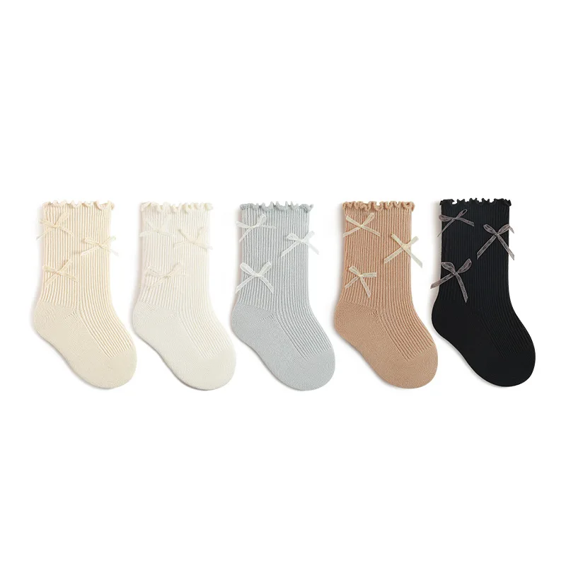 Calcetines con lazo para niños – Algodón suave primavera - imagen 4
