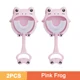 2pcs Pink Frog