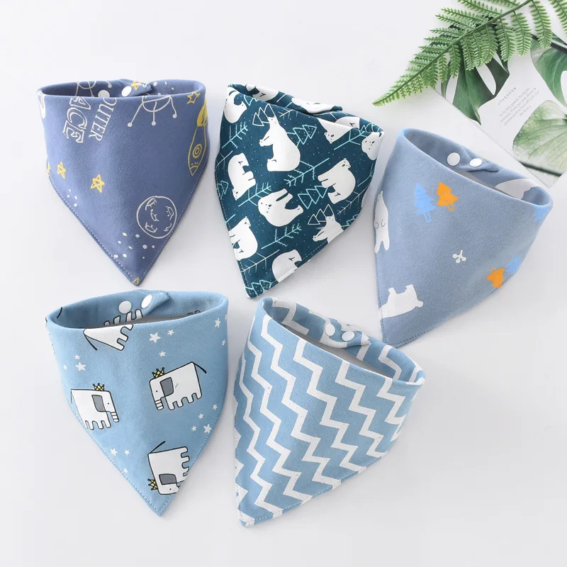 Baberos bandana impermeables de algodón para bebé, toalla saliva