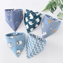Baberos triangulares de algodón para bebé – Saliva con dibujo