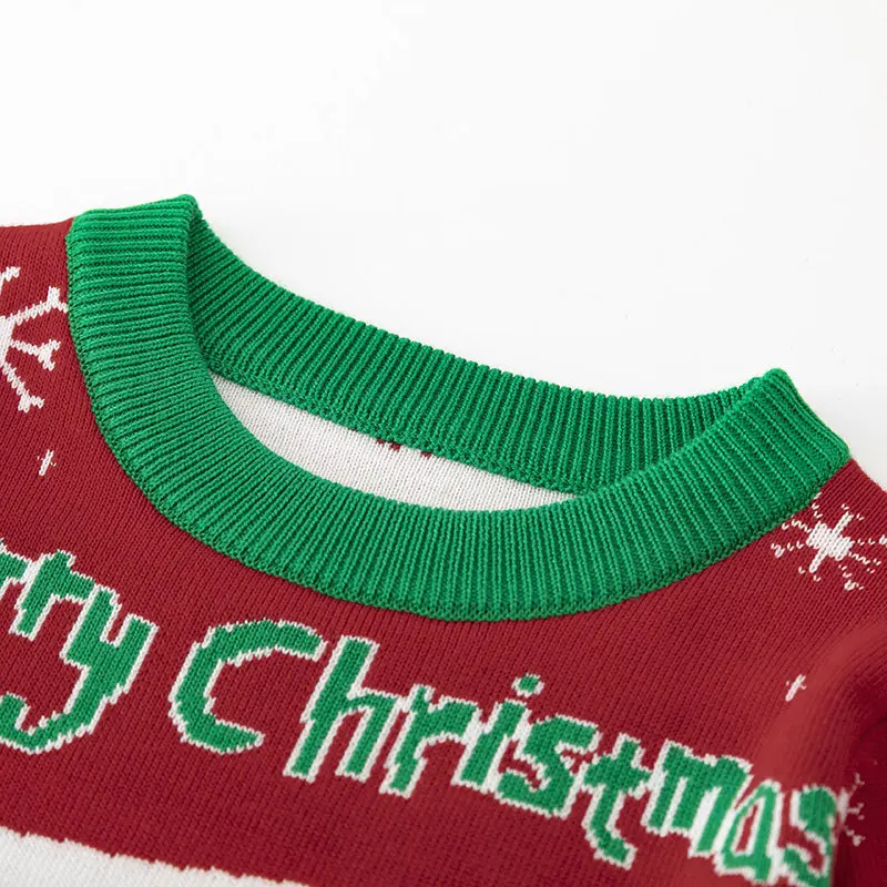 Jersey infantil de punto con letras navideñas para niños - imagen 5