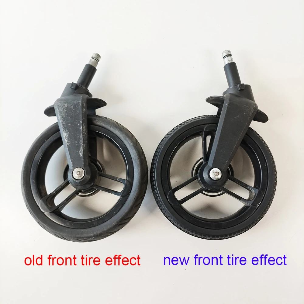 Pneu Buggy pour Valcobaby Snap4 tendance roue avant ou arrière personnaliser couverture de pneu en PU avec bande de roulement bricolage poussette remplacer les accessoires - imagen 4