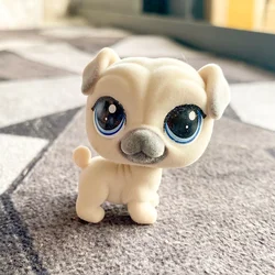 LPS Perro Blanco Estilo Anime – Figura de Peluche Suave