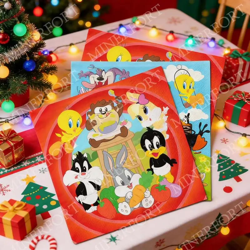 Servilletas Looney Tunes para baby shower de dibujos animados - imagen 2