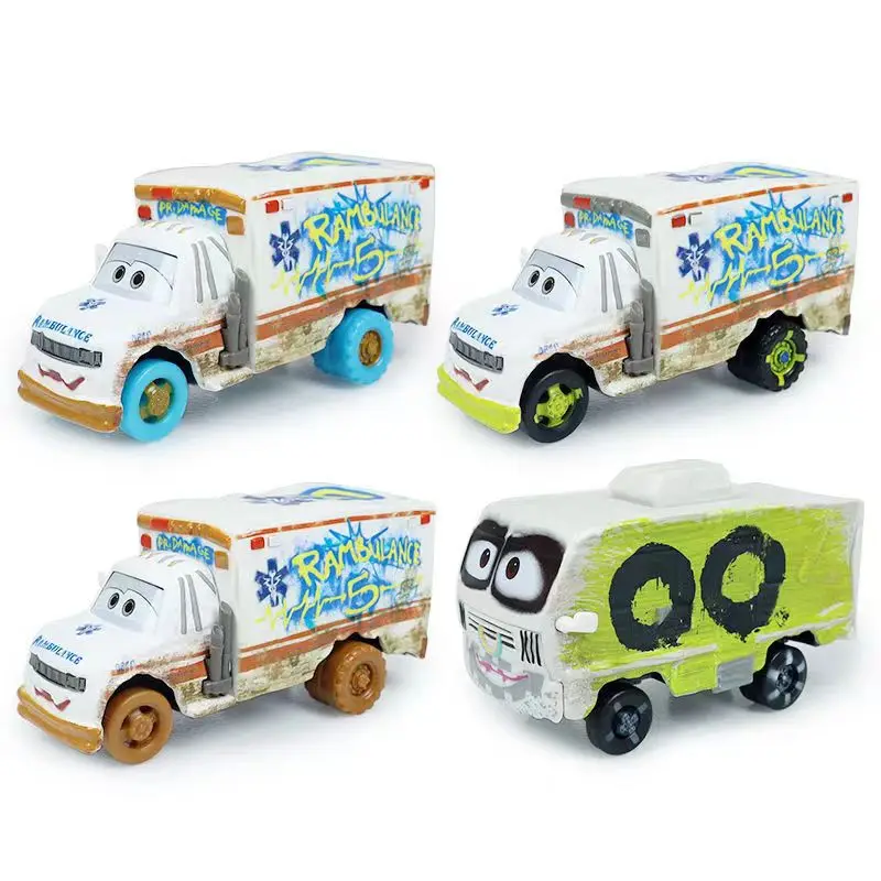 Disney Pixar Cars 3 Dr. Damage Rambulance Racing Mr. Arvy Car juguete para niños juguete de aleación modelo regalo para niños