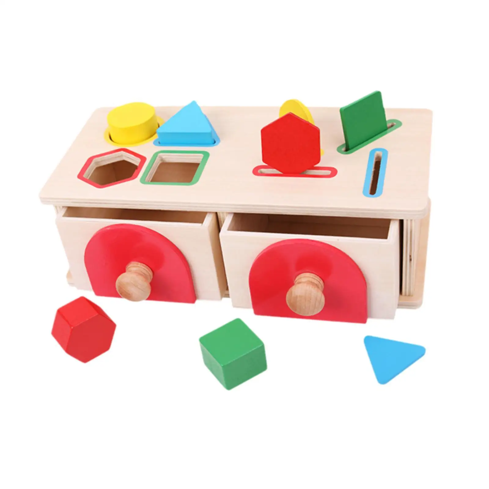 Object Permanence Box Toys Sorting Matching Toy Learning Toy , Geometric Matching Blocks Kindergarten Children Kids
