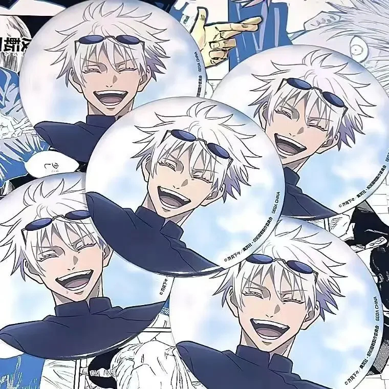 Jujutsu Kaisen Anime Double Flash Bar insignia grande Sotoru Gojo insignia modelo de Anime - imagen 2