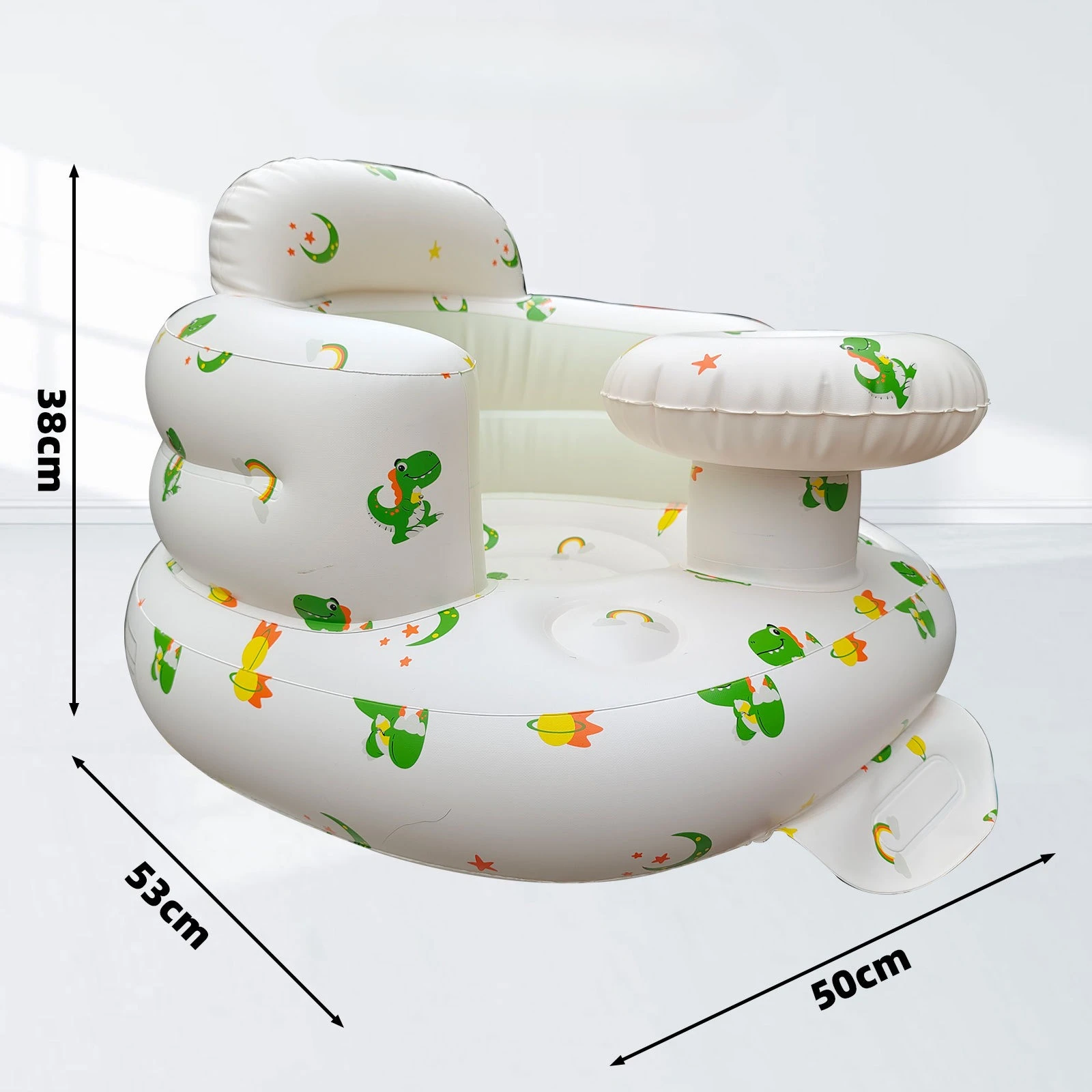 Asiento inflable portátil para bebés de 3 a 36 meses, asiento de sofá plegable para niños, para aprender a sentarse, alimentar, herramientas de Camping - imagen 5