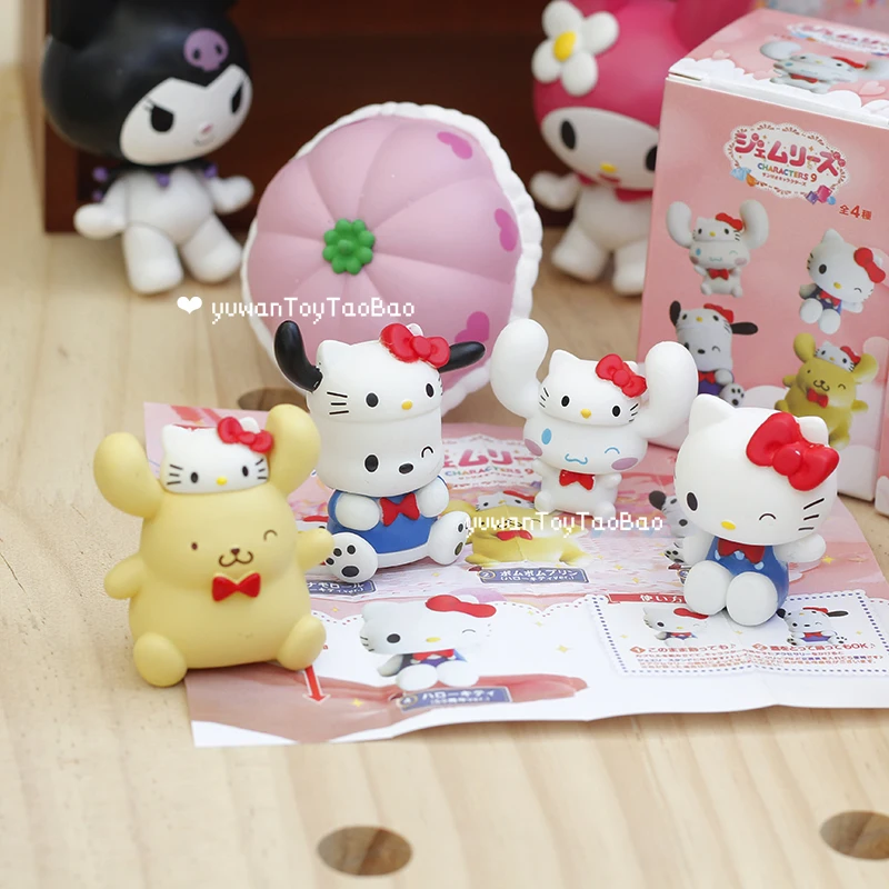 Sanrio personaje caja ciega juguetes Linda figura de dibujos animados Hello Kitty Pom Purin Cinnamoroll Pochacco muñeca modelo coleccionar adornos - imagen 3