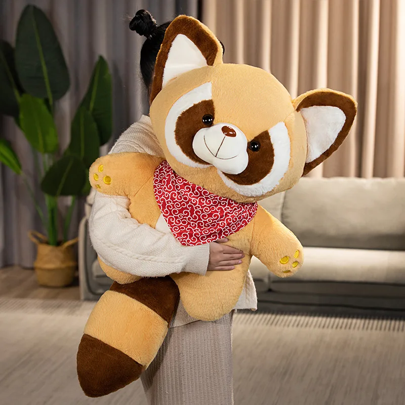 Peluche mapache suave para decoración de dormitorio y regalo - imagen 4