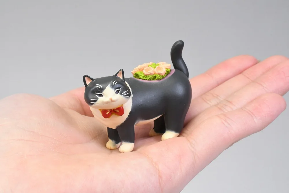 IKIMON cápsula de juguete ATC Potteri Nyanko, colección de figuras, lindas miniaturas de macetero de gato clásico kawaii - imagen 5