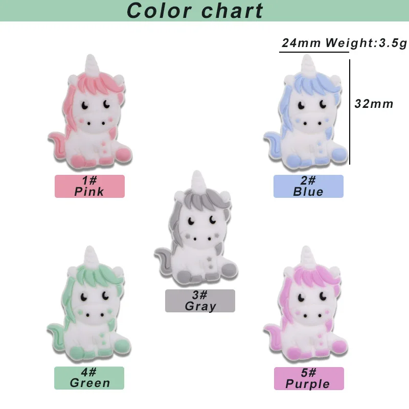 10pcs Unicorn Mix