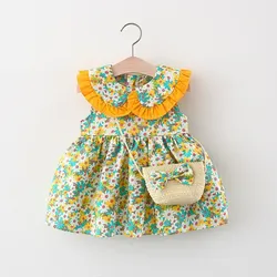 Vestido veraniego sin mangas para bebé – Estampado floral