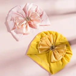 Turbante con lazo para niña – Brillantes y suave para recién nacidas