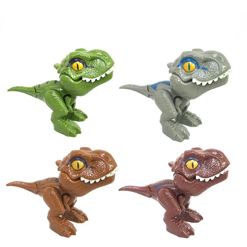 Dinosaurios que muerden los dedos, tamaño de articulaciones móviles, modelo de dinosaurio de simulación, juguetes educativos para niños, Navidad - imagen 2