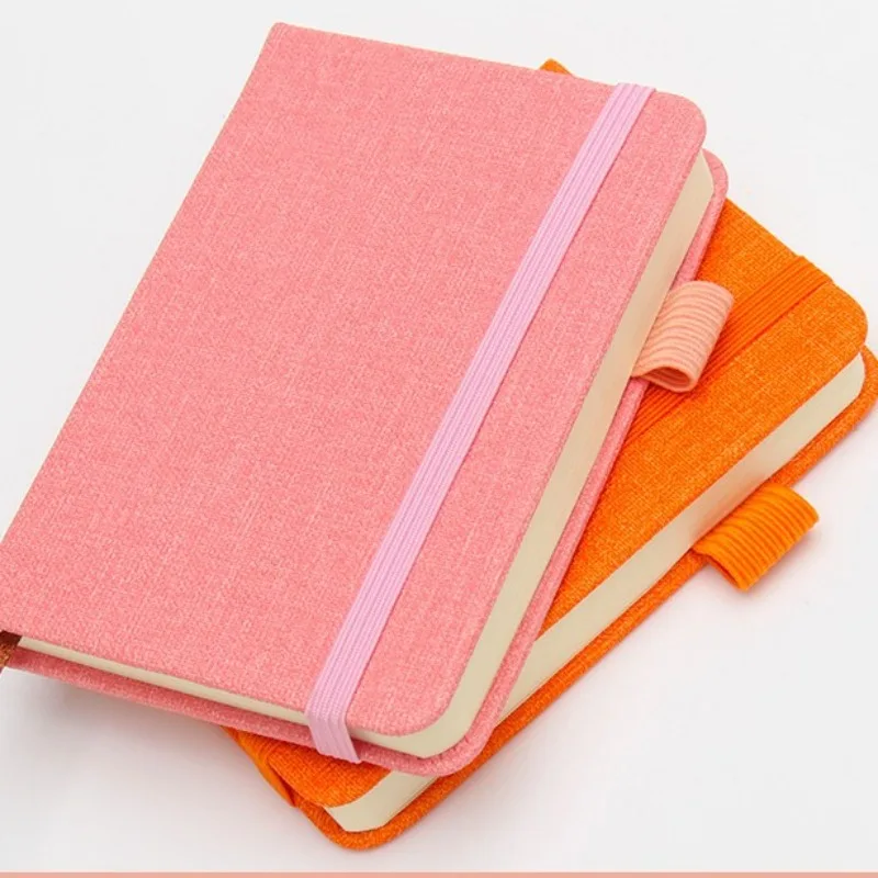 Cuaderno A7 recargable de lino con bloc de notas - imagen 3