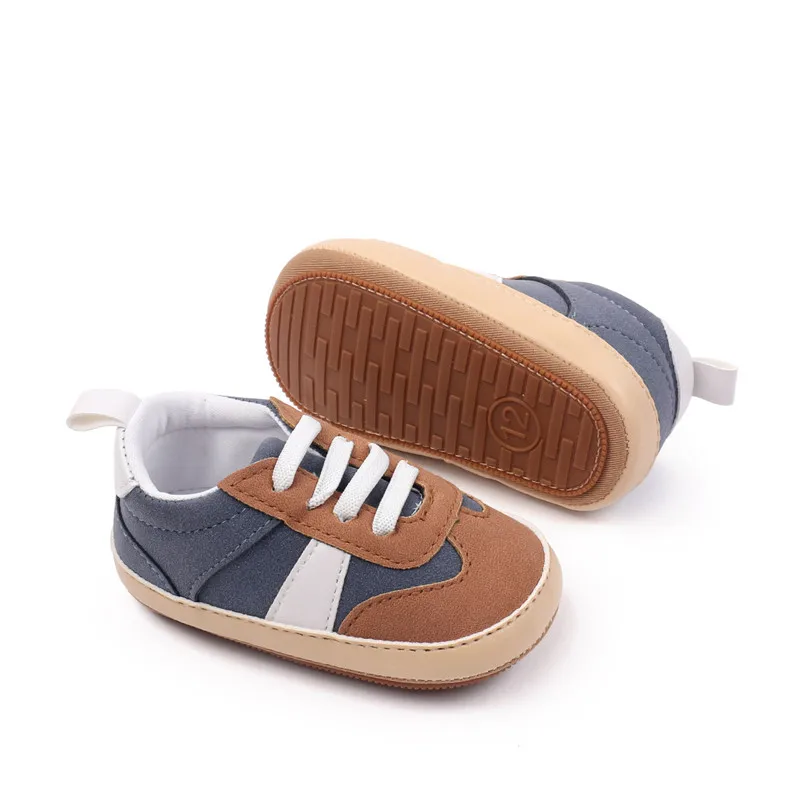 Nuevos zapatos de bebé, zapatos clásicos de cuero con suela suave antideslizantes para caminar para niños pequeños, zapatos casuales para niños, zapatillas de deporte para 0-18 meses - imagen 4