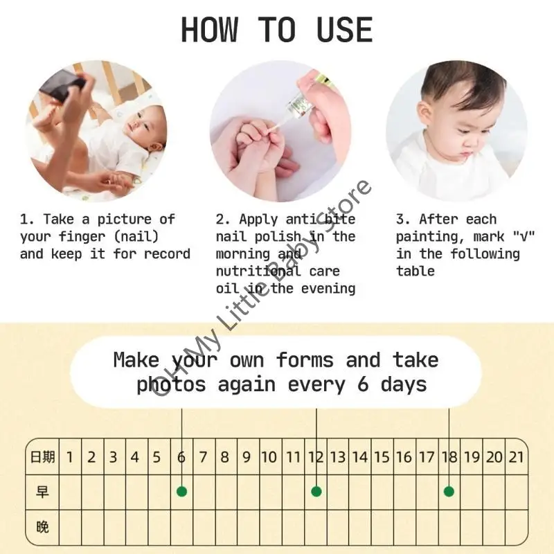 M76C Líquido amargo Natural Bitter Nails para niños, capacidad 10ml, previene morderse las uñas y protege las uñas con doble - imagen 5