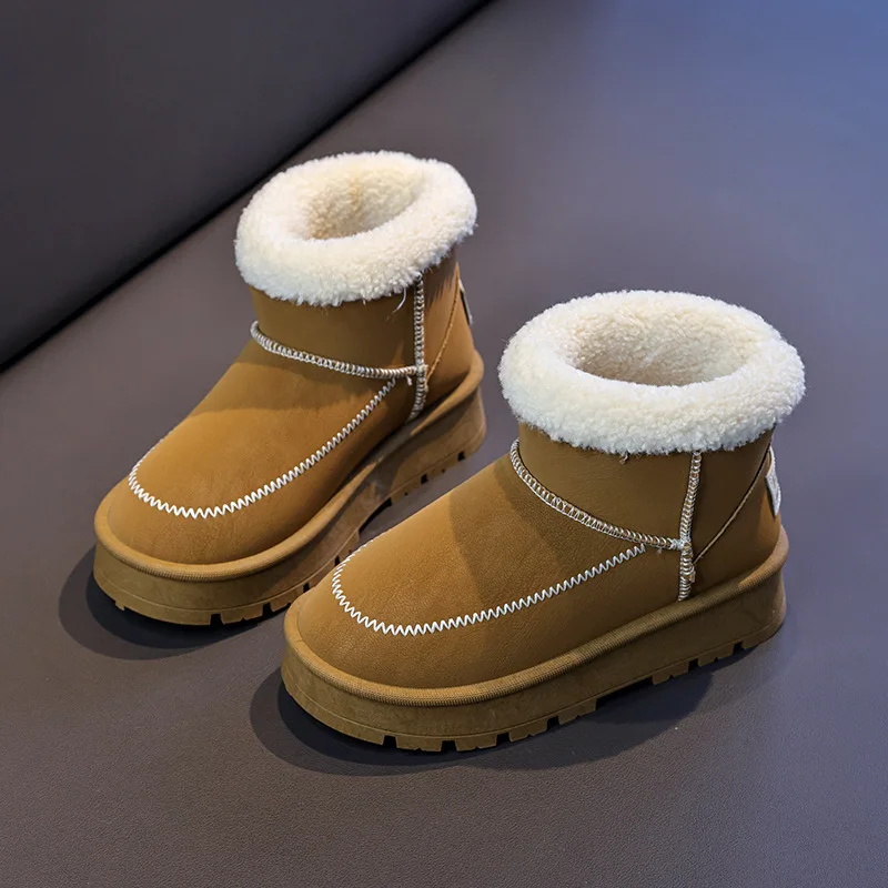 Botas de invierno en terciopelo antideslizantes y cálidas para niños - imagen 3