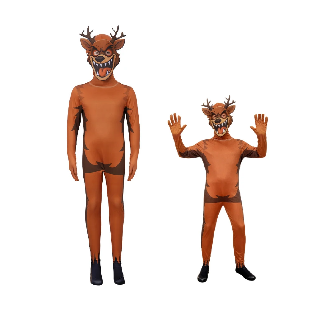 Disfraz de ciervo de 99 noches en el bosque, disfraz de Cosplay, disfraz de Halloween para chico, regalo de Navidad de reno de pesadilla - imagen 2