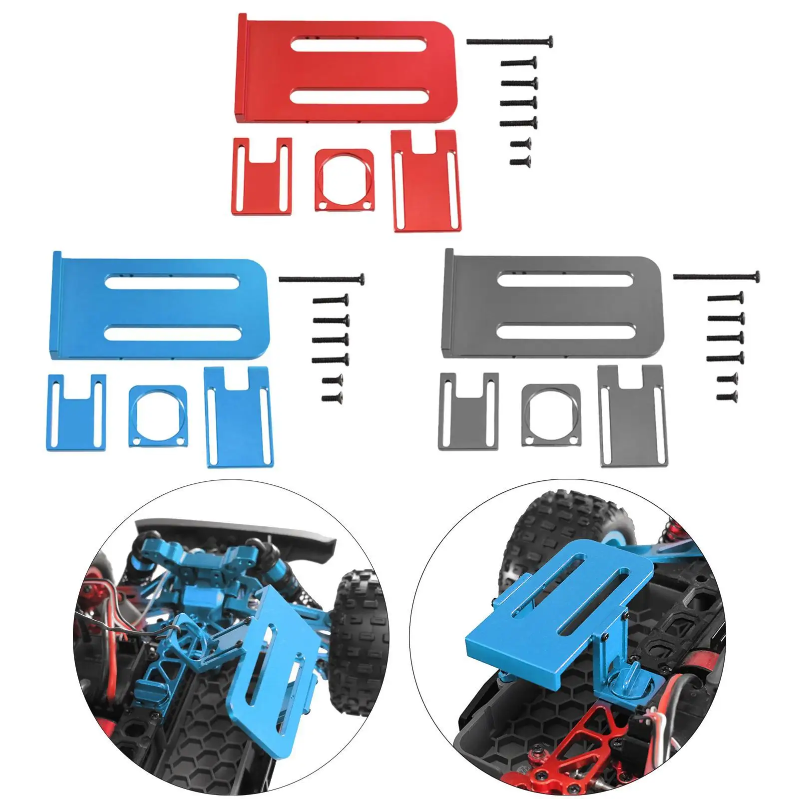 Battery Fixing Bracket up to 45mm Height Easy Installation Lightweight RC Car Replacement Part for H16H 16207 16208 16209 16210