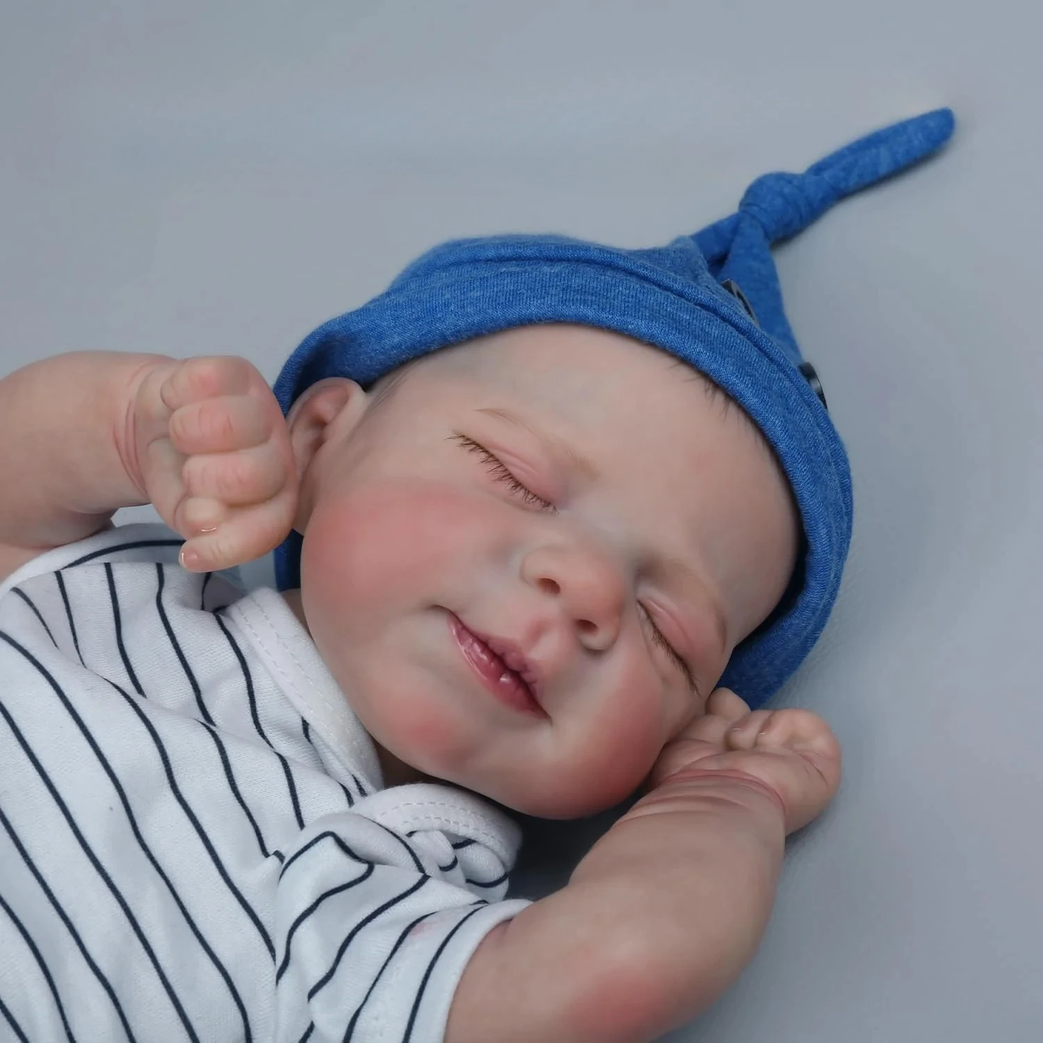 NPK 19 ''Pascale bebé recién nacido Reborn Bebe con piel 3D pintura de múltiples capas con venas visibles muñeca coleccionable de tacto suave