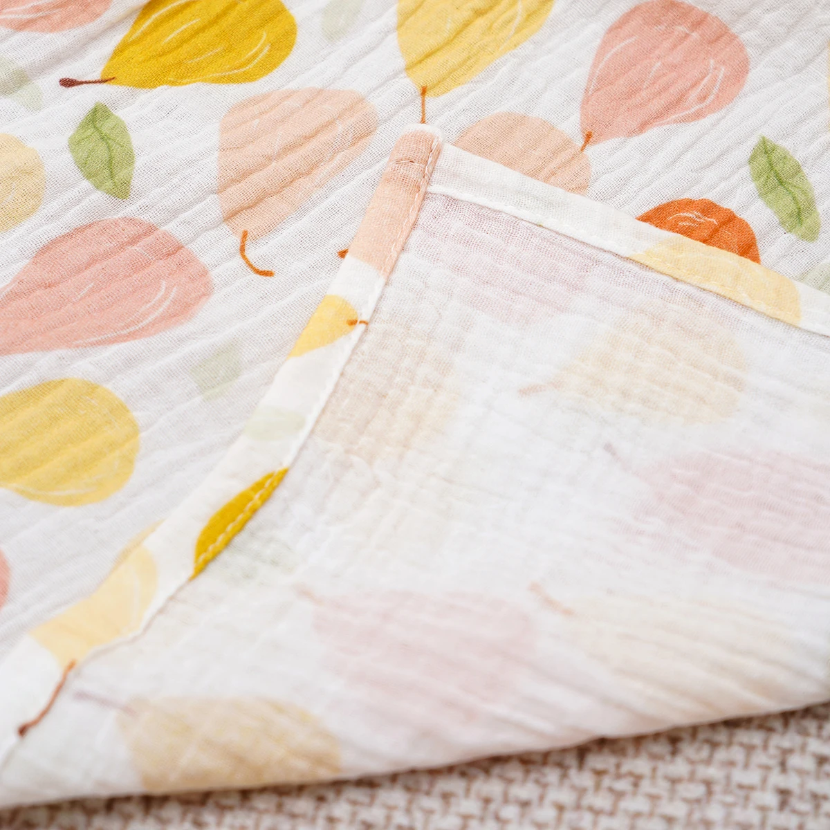 Manta de crepé de algodón 100%, manta envolvente de muselina para recién nacido, colcha de abrazo, Toalla de baño suave, ropa de cama, manta para bebés - imagen 4