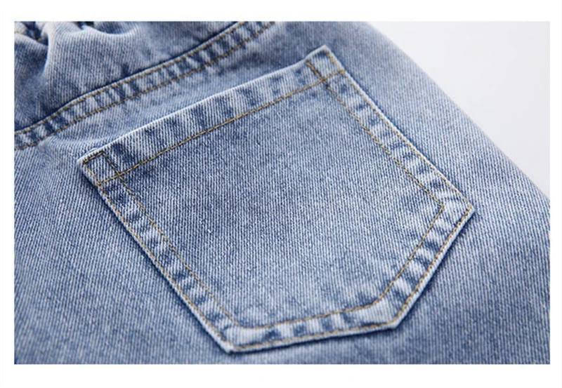 Vaqueros de pierna ancha para niña, Vaqueros de pierna recta holgados y adelgazantes con estilo, talla media, primavera y otoño, 2025 - imagen 3