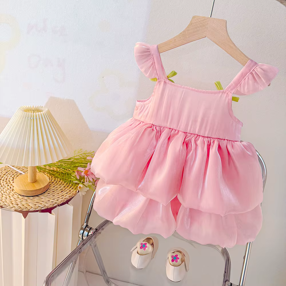 Vestido veraniego de tulipán para niña – corte acampanado - imagen 2