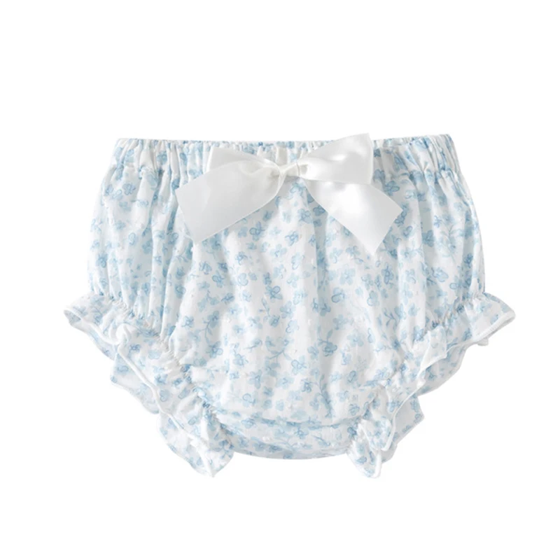 Conjunto veraniego niña camiseta sin mangas algodón lazo pantalón azul - imagen 5