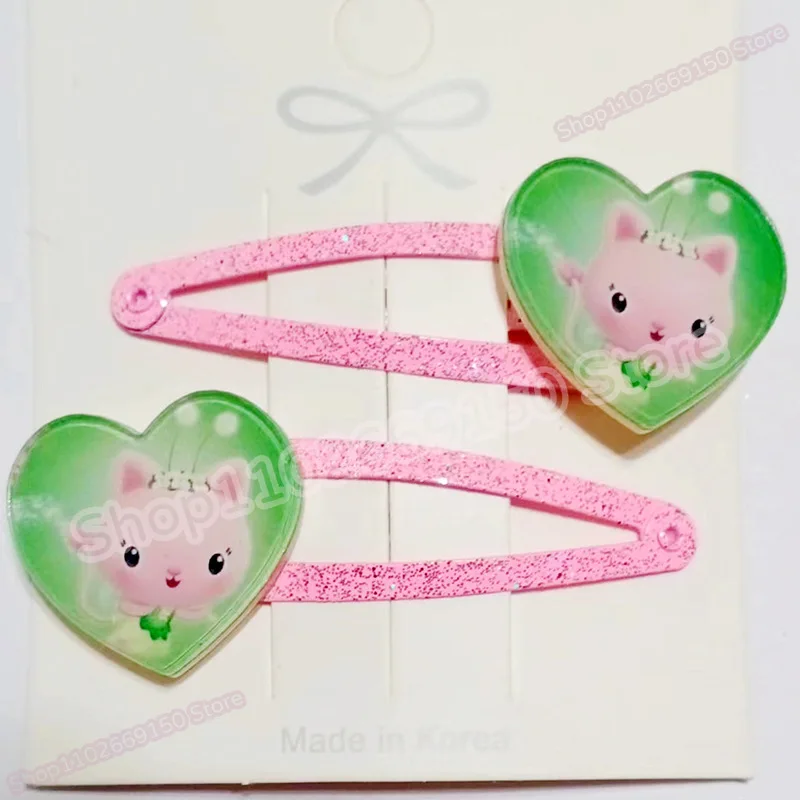 Kawaii Gabby casas de muñecas niña dibujos animados lindo Clip de pelo niños Anime horquilla encantos nuevo sombreros joyería de moda accesorios para el cabello regalo - imagen 5